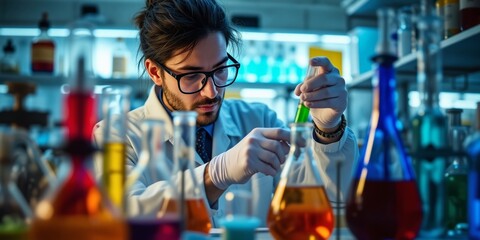 Scientific Research Laboratory Scene