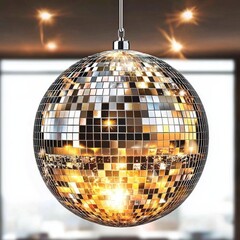 Fototapeta premium Enhance your event atmosphere with a dazzling disco ball.
