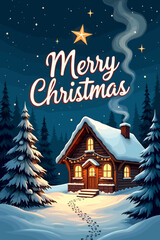 christmas music poster, christmas party poster, christmas poster background, santa poster, happy holidays poster, christmas poster greeting card, christmas, winter, holiday, landscape, illustration, x