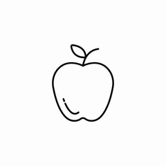 apple fruit icon sign vector