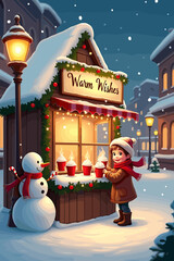 christmas music poster, christmas party poster, christmas poster background, santa poster, happy holidays poster, christmas poster greeting card, christmas, winter, holiday, landscape, illustration, x