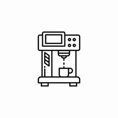 coffee machine icon sign vector