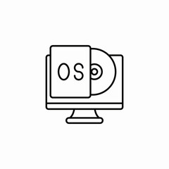 desktop operating system icon sign vector