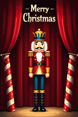 christmas music poster, christmas party poster, christmas poster background, santa poster, happy holidays poster, christmas poster greeting card, christmas, winter, holiday, landscape, illustration, x