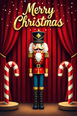 christmas music poster, christmas party poster, christmas poster background, santa poster, happy holidays poster, christmas poster greeting card, christmas, winter, holiday, landscape, illustration, x
