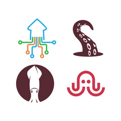 Octopus logo icon design