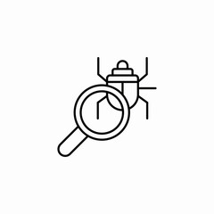 find bug icon sign vector