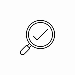 inspection check icon sign vector