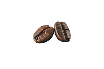 coffee beans isolated on white