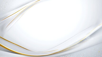 Obraz premium Elegant white background with gold lines