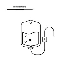 Medical Serum Icon Vector Design.