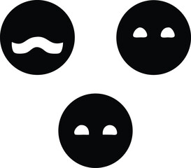 Single emoji face icon wave pattern background