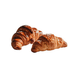 Delicious golden-brown croissants freshly baked pastry flaky layers tempting treat breakfast bakery food photography
