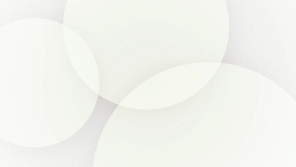 White gradient background with overlapping circles design in 4k, white corporate backdrop