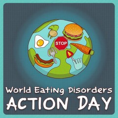 Fototapeta premium World Eating Disorders Action Day