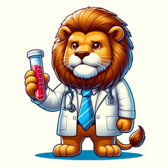 lion with ripple tube