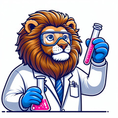 lion with his great work