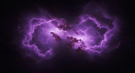 Purple Nebula in Starry Space