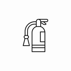 fire extinguisher icon sign vector