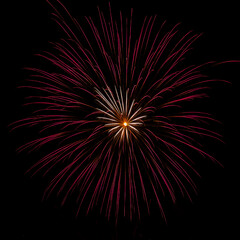 Fototapeta premium Closeup of fireworks exploding