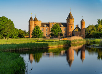 Westhove Castle, located in the nature reserve de Manteling near Domburg, province of Zeeland, The Netherlands