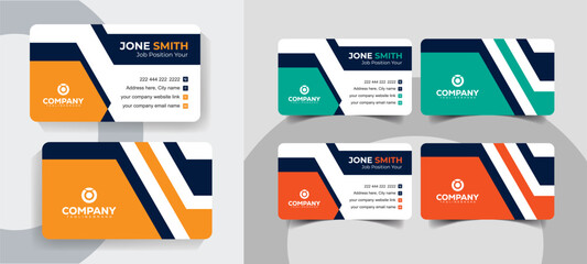 Minimal and Creative Modern Business Card Design for Personal and Corporate Branding. Modern business card layout with minimalist and professional style.