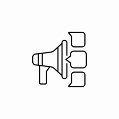 megaphone ad icon sign vector