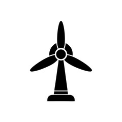 creative details Outline silhouette wind turbine icon vector illustration