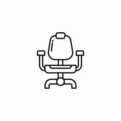 office chair icon sign vector