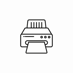printer machine icon sign vector