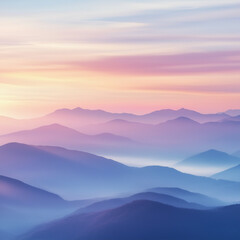 Fototapeta premium Blue ridge mountains at sunrise