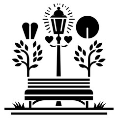 The symphony of lighting, nature, and emotion in vector compositions