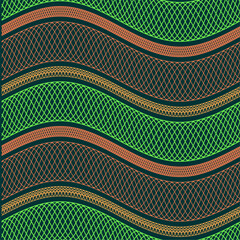 Seamless wavy guilloche pattern fragment.