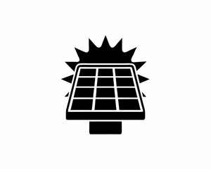 creative details solar panel icon vector illustration	