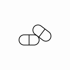 pills medicine icon sign vector
