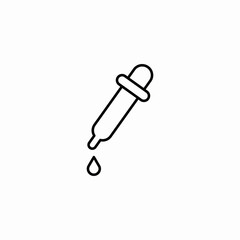 pipette drop icon sign vector