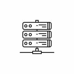 server network icon sign vector