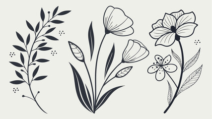 seamless pattern with flowers