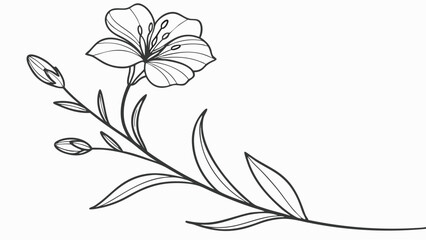 abstract floral background with flowers