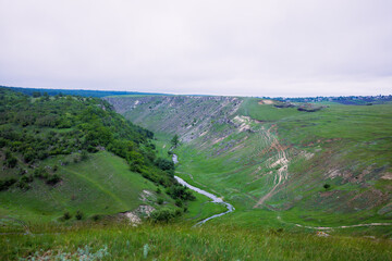 The magic of nature, a green and beautiful landscape.