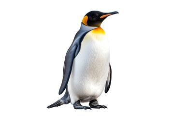 Obraz premium King penguin bird wildlife animal isolated on transparent background