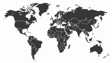 Naklejka premium world map vector illustration