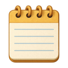PNG Spiral notepad illustration icon.