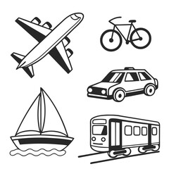 Single transportation mode icon high resolution vector graphic