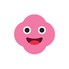 Single messaging app emoji sticker icon
