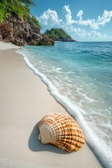 Seashell on Tranquil Beach