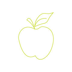 green apple vector illustration