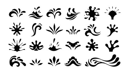 Top 20 Unique Water Splash Vector Icons for Graphic Design and Branding