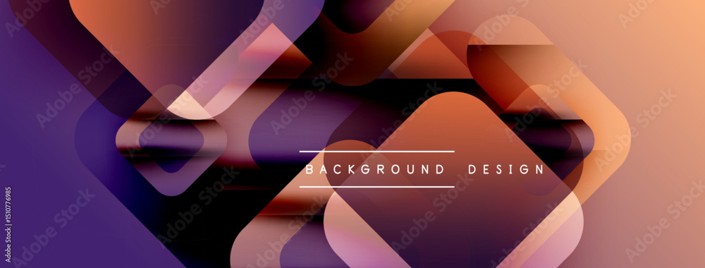Leinwandbilder abstract gradients form flowing shapes. purple, orange hues blend, creating dynamic visual texture. 