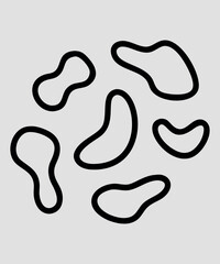 Simple Line Art Illustration boho icone